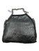 Stella McCartney Black & Silver Faux Suede Studded Chain Trim Tote Bag Black & Silver