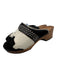 Saint Laurent Shoe Size 37.5 Brown, White & Black Leather Upper Ponyhair Clogs Brown, White & Black / 37.5