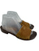 Miu Miu Shoe Size 37 Brown Suede Upper Logo Slide Wood Platform Clog Sandals Brown / 37