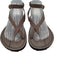 A Emery Shoe Size est 38 Taupe Gray Leather Upper Suede Ankle Buckle Sandals Taupe Gray / est 38