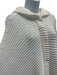 Brunello Cucinelli Size S White Cotton Sleeveless Loose Knit Hood Zip Up Sweater White / S