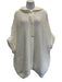 Brunello Cucinelli Size S White Cotton Sleeveless Loose Knit Hood Zip Up Sweater White / S