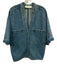 Christian Wijnants Size 38 Light Wash Cotton Denim Short Sleeve Snaps Jacket Light Wash / 38