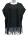 Brunello Cucinelli Size M Black & Silver Cotton Sleeveless Metal Detail Sweater Black & Silver / M