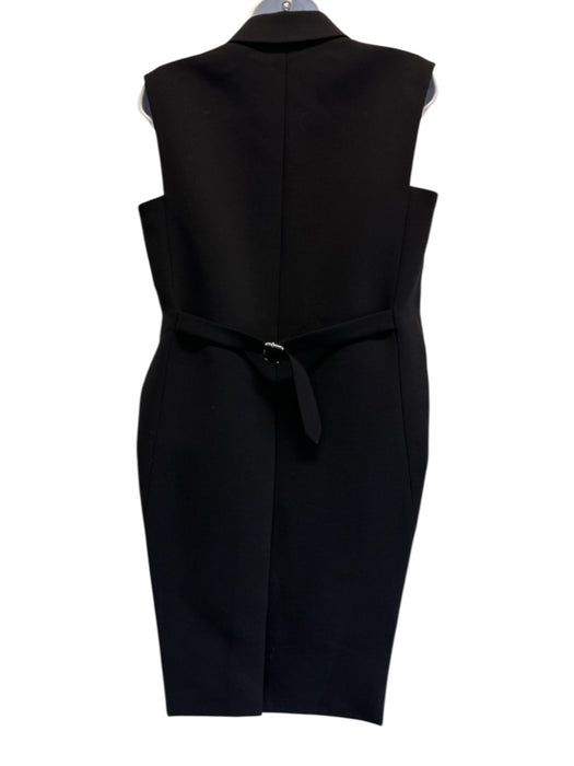 Khaite Size 4 Black Viscose & Virgin Wool Sleeveless Double Breast Blazer Vest Black / 4