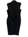 Khaite Size 4 Black Viscose & Virgin Wool Sleeveless Double Breast Blazer Vest Black / 4
