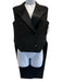 Khaite Size 4 Black Viscose & Virgin Wool Sleeveless Double Breast Blazer Vest Black / 4