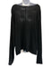 The Row Size XL Black Linen Sheer Knit Scoop Neck Sweater Black / XL