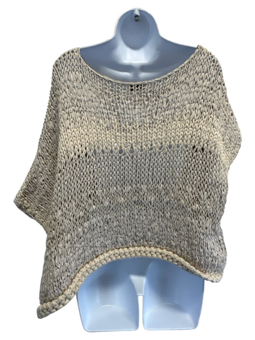 Brunello Cucinelli Size XL Beige & Cream Cotton & Polyamide Loose Knit Sweater Beige & Cream / XL