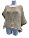 Brunello Cucinelli Size XL Beige & Cream Cotton & Polyamide Loose Knit Sweater Beige & Cream / XL