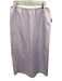 Tibi Size L Light Purple Acetate Satin Elastic Waist Midi Skirt Light Purple / L