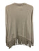 Brunello Cucinelli Size M Beige Cotton Metal Detail Buttons Rib Knit Cardigan Beige / M