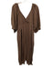 Intimately Free People Size L Taupe Brown Cotton Blend Square Neck Jumpsuit Taupe Brown / L