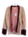 Flannel Size M Pink & Purple Polyester & Silk Fully Sequined Open Front Jacket Pink & Purple / M