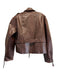 Ronny Kobo Size S Brown Polyurethane Embossed Bronze Hardware Moto Jacket Brown / S
