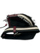 Marc Jacobs Burgundy Red & Black Saffiano Leather Silver Hardware Zip Up Bag Burgundy Red & Black / S