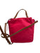 Tumi Red Nylon & Leather Zip Close Multiple Pockets Multiple Straps Bag Red