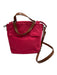 Tumi Red Nylon & Leather Zip Close Multiple Pockets Multiple Straps Bag Red