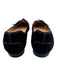 Tod's Shoe Size 7.5 Black Leather Upper Suede Buckle Detail Pump Flats Black / 7.5
