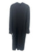 Zara Size L Black Acetate Blend Collared Maxi Dress Black / L