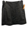 Ted Baker Size 2 Black Leather Pockets Back Zip Above Knee Skirt Black / 2
