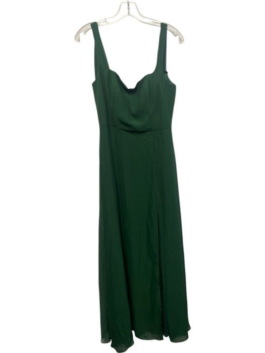 Birdy Grey Size M Green Polyester Chiffon Side Pockets shoulder ties Gown Green / M