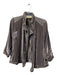 Elizabeth & James Size 4 Gray Rayon Blend Collared Long Sleeve Velvet Jacket Gray / 4