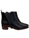 Acne Studio Shoe Size 7 Black Leather Pointed Toe Stretch Panels Booties Black / 7