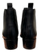 Acne Studio Shoe Size 7 Black Leather Pointed Toe Stretch Panels Booties Black / 7