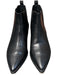 Acne Studio Shoe Size 7 Black Leather Pointed Toe Stretch Panels Booties Black / 7