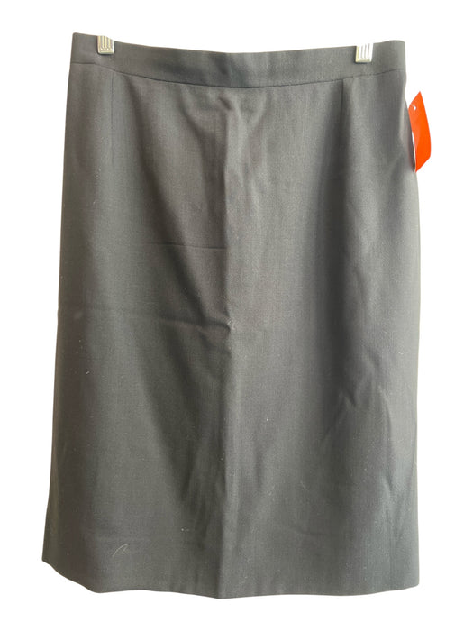 Chloe Size Est Small Black No Fabric Tag Back Zip Pencil Knee Length Skirt Black / Est Small