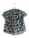 Trovata Birds of Paradis Size XS Blue & Multi Cotton V Neck Floral Print Top Blue & Multi / XS