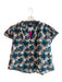Trovata Birds of Paradis Size XS Blue & Multi Cotton V Neck Floral Print Top Blue & Multi / XS