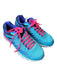 Fila Shoe Size 6.5 Blue & Pink Leather Upper Round Toe Mesh Detail Sneakers Blue & Pink / 6.5