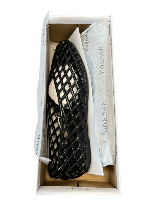 Bamboo Shoe Size 6 Black Manmade Material Almond shape Hole Details Flats Shoes Black / 6