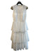 Jonathan Simkhai Size 4 White Silk & Polyester Sleeveless solid color Dress White / 4