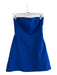 Amanda Uprichard Size Medium Blue No Fabric Tag Lined Strapless Back Zip Dress Blue / Medium