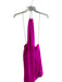 Retrofete Size Large Hot pink Silk Backless Halter Back Zip Mini Dress Hot pink / Large