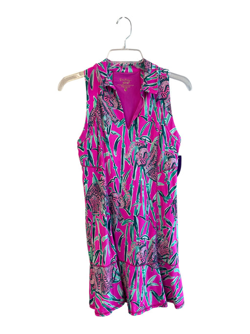 Lilly Pulitzer Size Small Pink & Green Nylon Abstract Print Sleeveless Dress Pink & Green / Small
