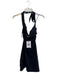 Princess Polly Size 4 Black Nylon Blend Halter Front Cut Out Body Con Dress Black / 4