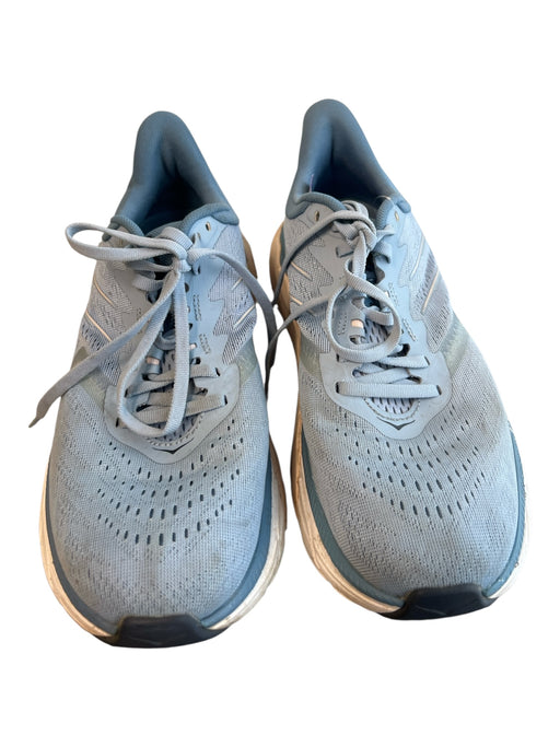 Hoka Shoe Size 8.5 Blue Nylon Round Toe lace up Low Top Sneaker Shoes Blue / 8.5