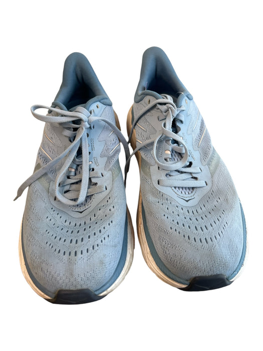 Hoka Shoe Size 8.5 Blue Nylon Round Toe lace up Low Top Sneaker Shoes Blue / 8.5