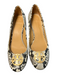 Tory Burch Shoe Size 8.5 Black & Gray Leather Round Toe Reptile Print Shoes Black & Gray / 8.5