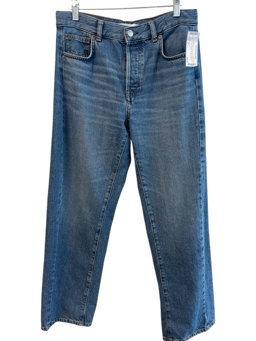 Madewell Size 27 Light Wash Cotton Mid Rise Zip Fly 5 Pocket Straight Leg Jeans Light Wash / 27