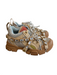 Gucci Shoe Size 6 Beige & Multi Leather & Fabric Jeweled Application Logo Shoes Beige & Multi / 6
