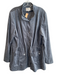 Linea by Louis Dell Olio Size XL Blue Gray Polyester Zip & Snaps Jacket Blue Gray / XL