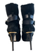 Burberry Shoe Size 37.5 Black Suede & Leather High Heel Strapy Above ankle Boots Black / 37.5