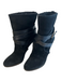 Burberry Shoe Size 37.5 Black Suede & Leather High Heel Strapy Above ankle Boots Black / 37.5