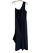Vince Camuto Size 14 Black Polyester & Elastane Lined Gathered Assymetric Dress Black / 14