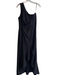 Vince Camuto Size 14 Black Polyester & Elastane Lined Gathered Assymetric Dress Black / 14